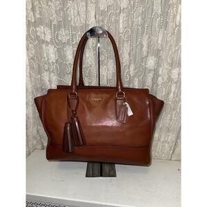 COACH Legacy Candace Carryall Bag Cognac Leather 19888